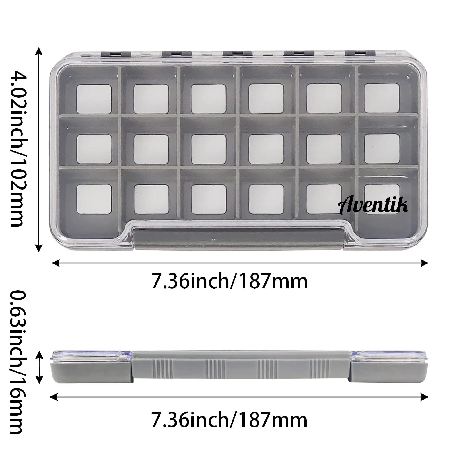 Esta caja de almacenamiento versátil ofrece 20 compartimentos para organizar artículos pequeños de manera eficiente
