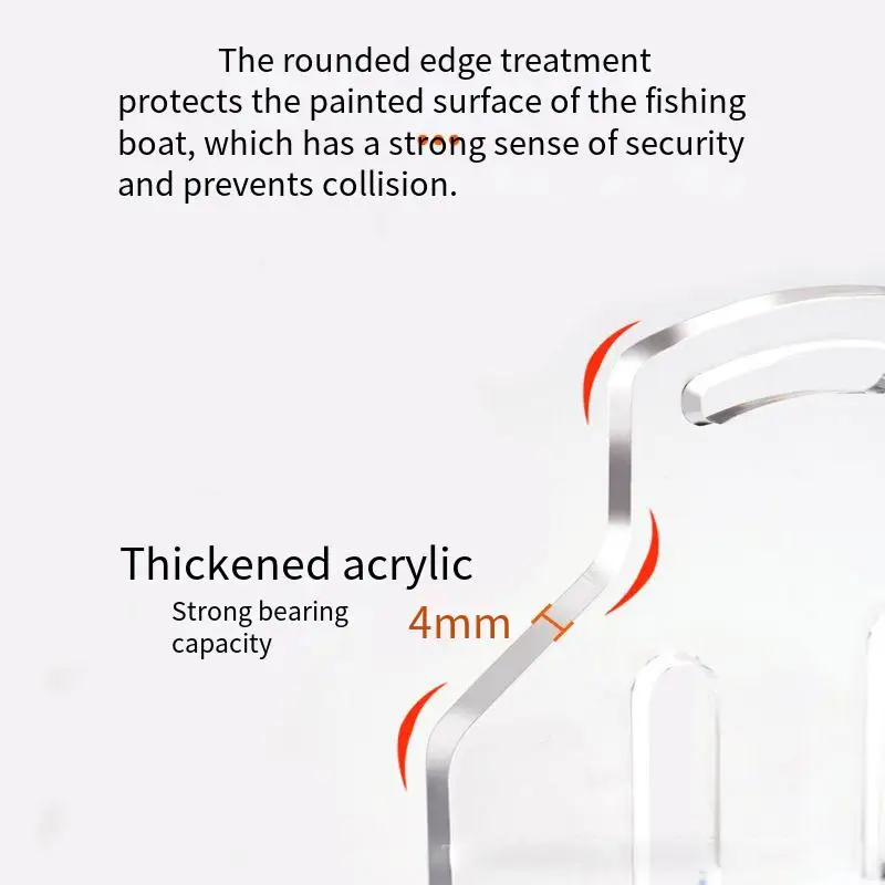 Estante de exhibición de carrete de pesca giratorio acrílico, soporte de almacenamiento, accesorios de decoración, soporte de muestra de Señuelos de Pesca, 2 uds. - imagen 4