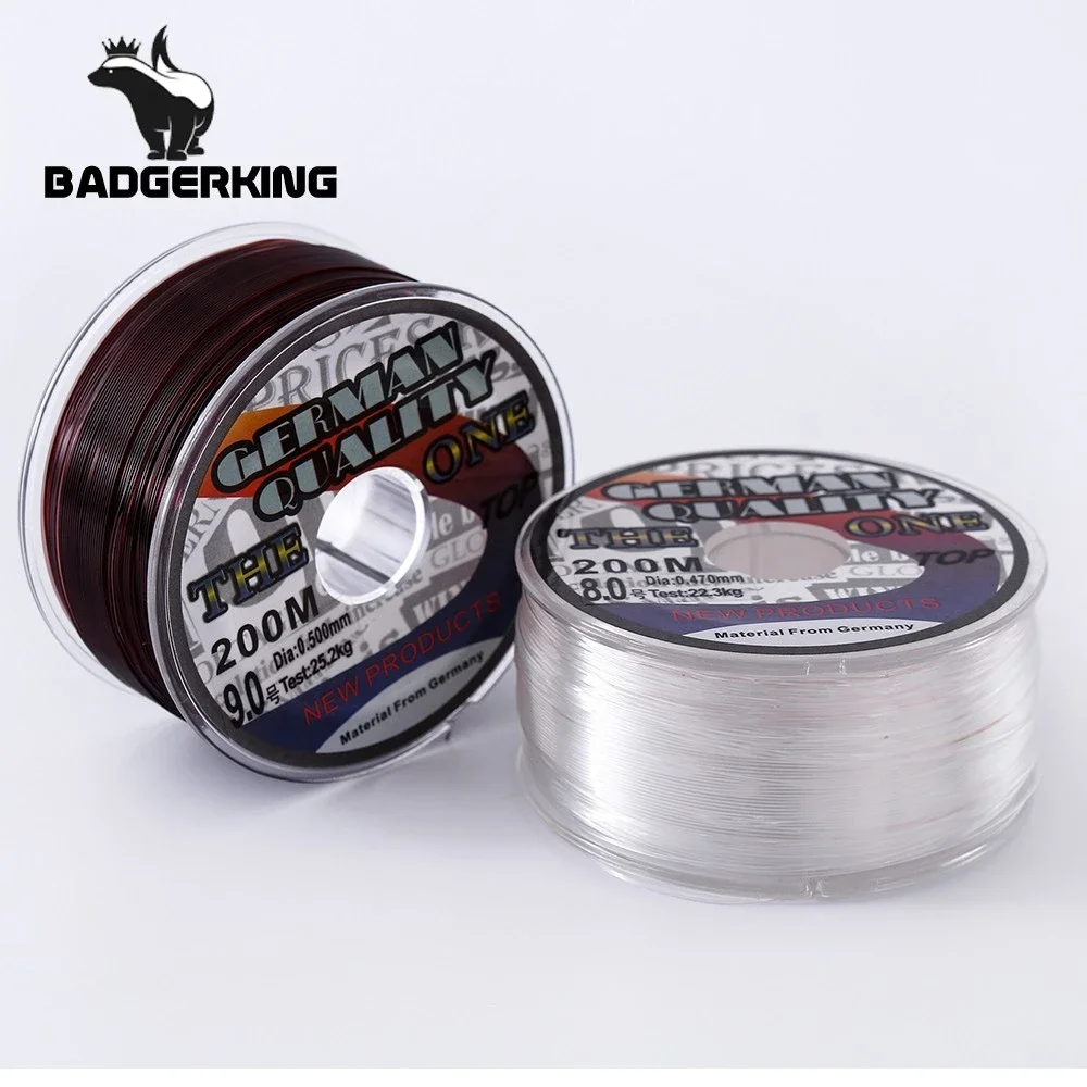 Sedal de pesca con revestimiento de fluorocarbono, 200m, blanco, marrón, hundimiento, alta resistencia a la abrasión, bajo estiramiento, carpa, mono - imagen 5