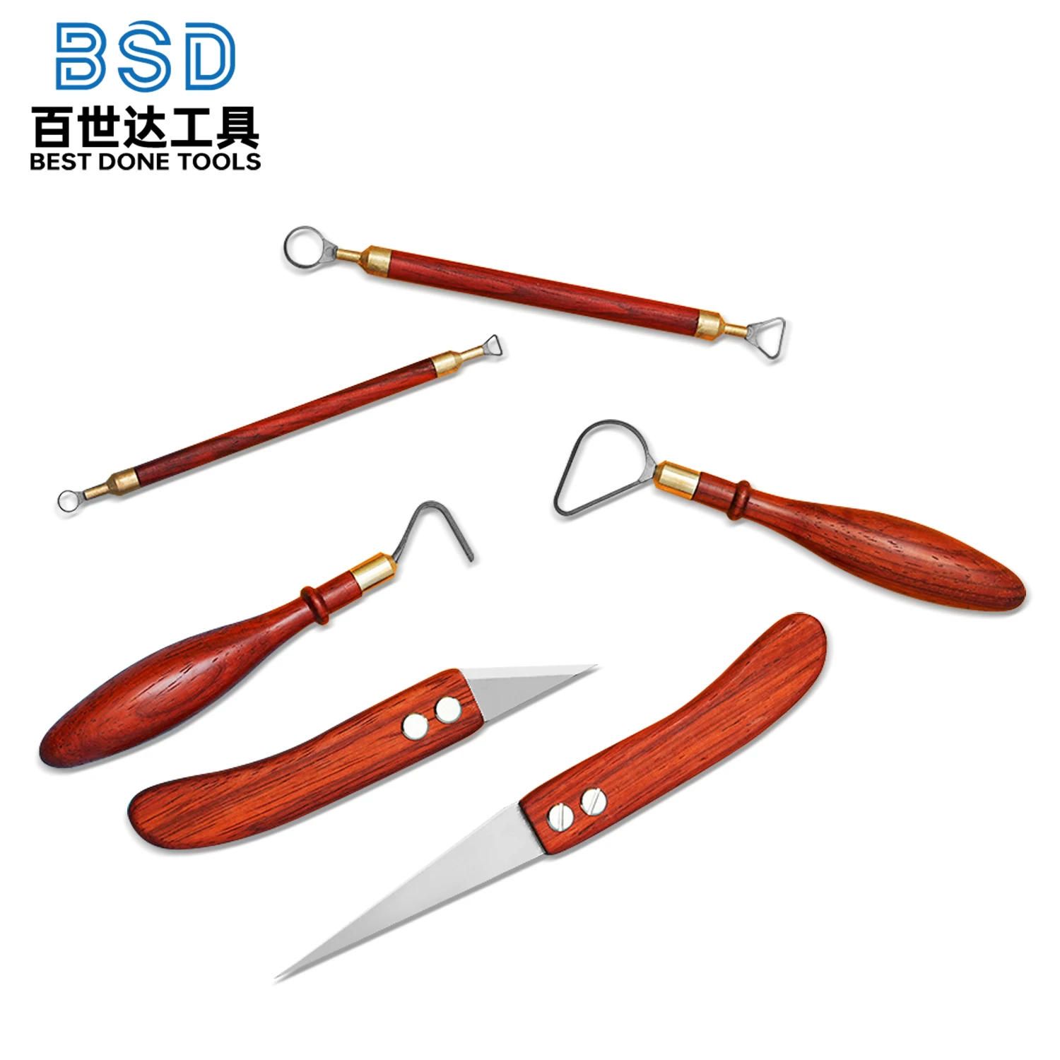 Coralwood Cuchillo fileteador cerámico doble punta rojo Carburo - imagen 3