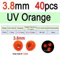 3.8mm Orange 40pc