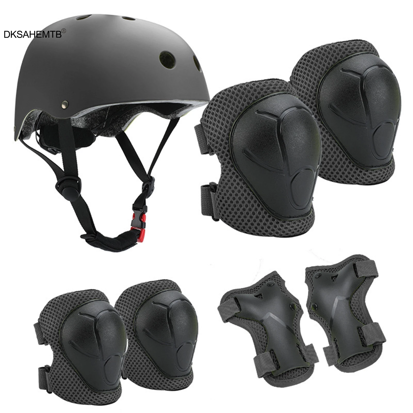 7 Uds. De engranajes de protección para ciclismo para niños, pulsera protectora de esponja de perlas para muñeca y rodilla para ciclismo, patín, esquí, equipos para deportes al aire libre - imagen 5