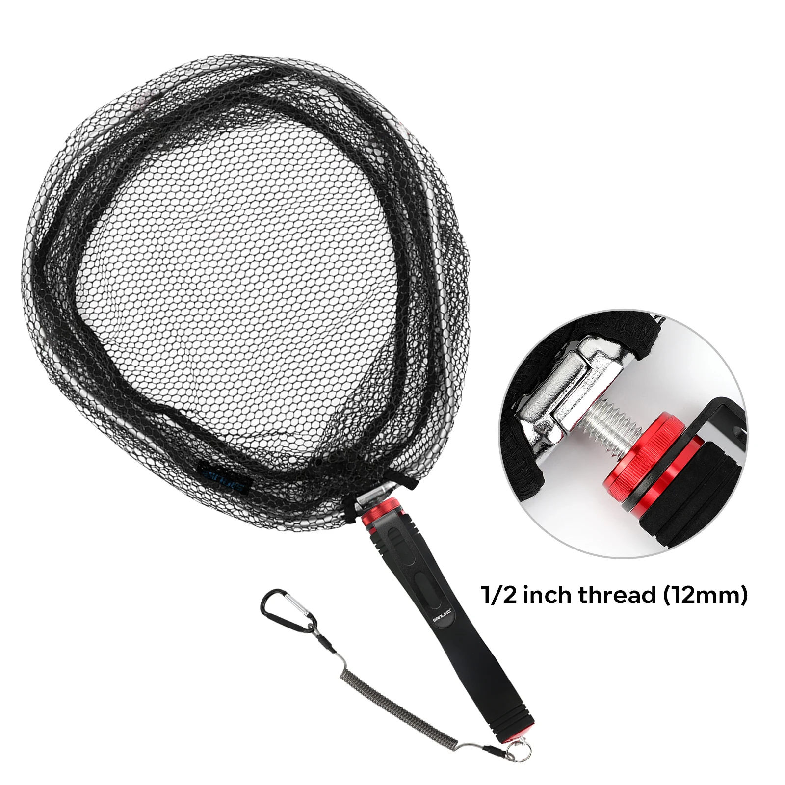 Red de pesca ultraligera SANLIKE – Mango EVA con gancho seguridad - imagen 4