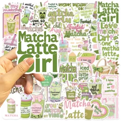 Pegatinas Matcha Latte aesthetic – Impermeables para móvil y maleta