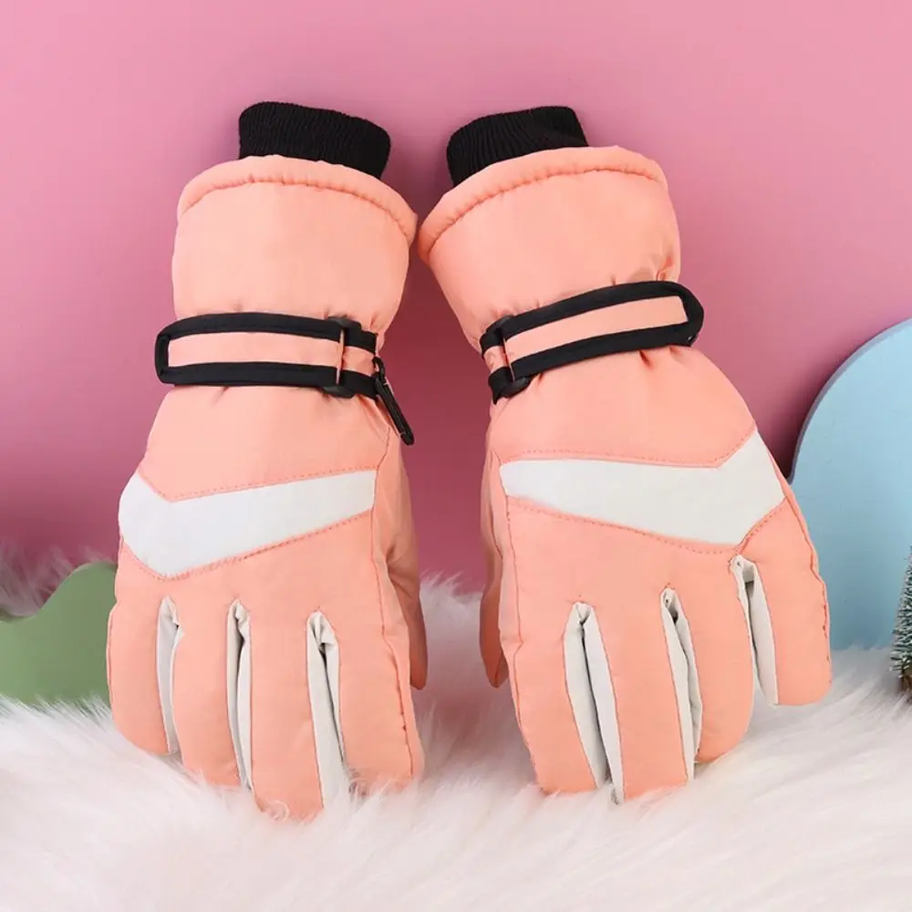 Prácticos guantes de esquí impermeables, guantes antideslizantes gruesos para niños, manoplas cálidas de invierno - imagen 4