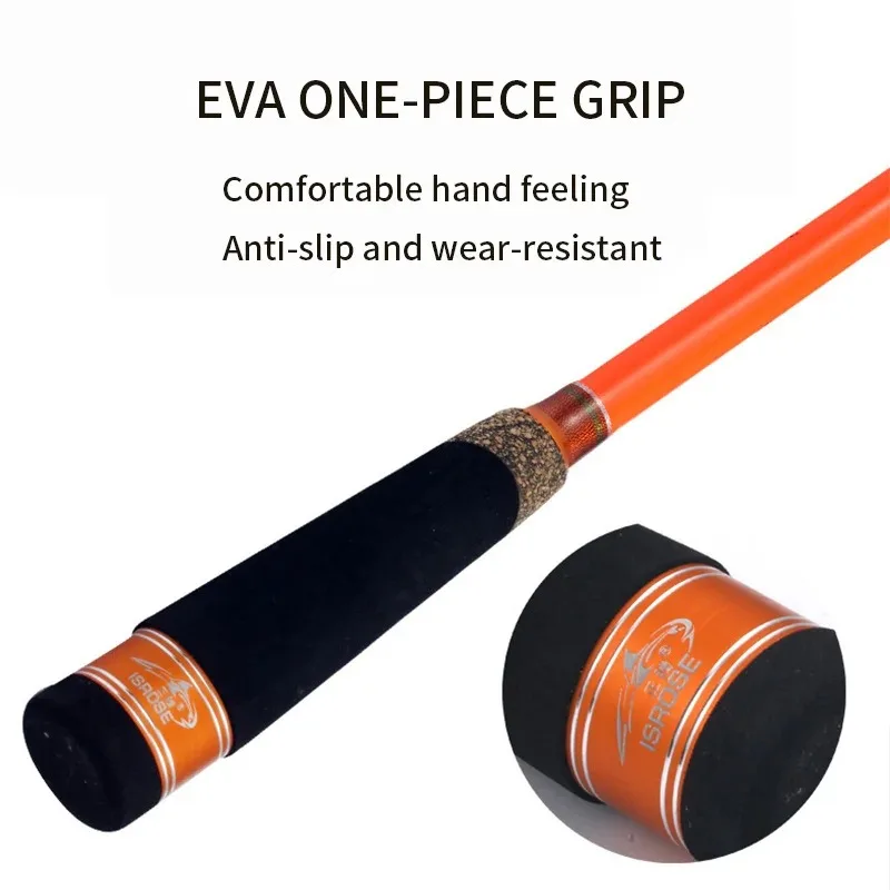 Caña de pescar plegable de 1,35 m, caña de pescar portátil de mar al aire libre para principiantes, adolescentes y adultos, caña de pescar en hielo - imagen 5