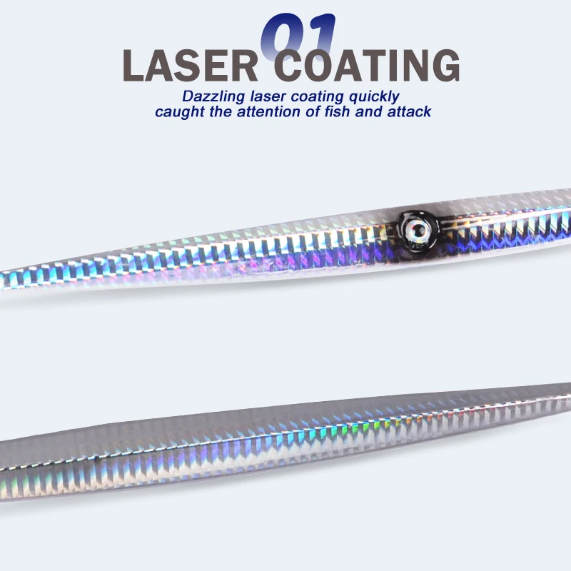 OBSESSION J21 60g 80g 100g pesca de agua salada señuelo de Jigging de Metal plantillas de hundimiento rápido cebo Shore Bass cebos de plantilla de pesca de fundición larga - imagen 5