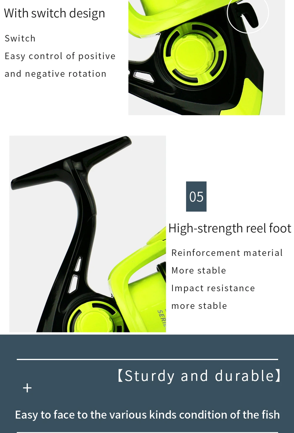 Experimente la pesca sin costura con nuestro carrete de alto rendimiento diseñado para la durabilidad y la precisión