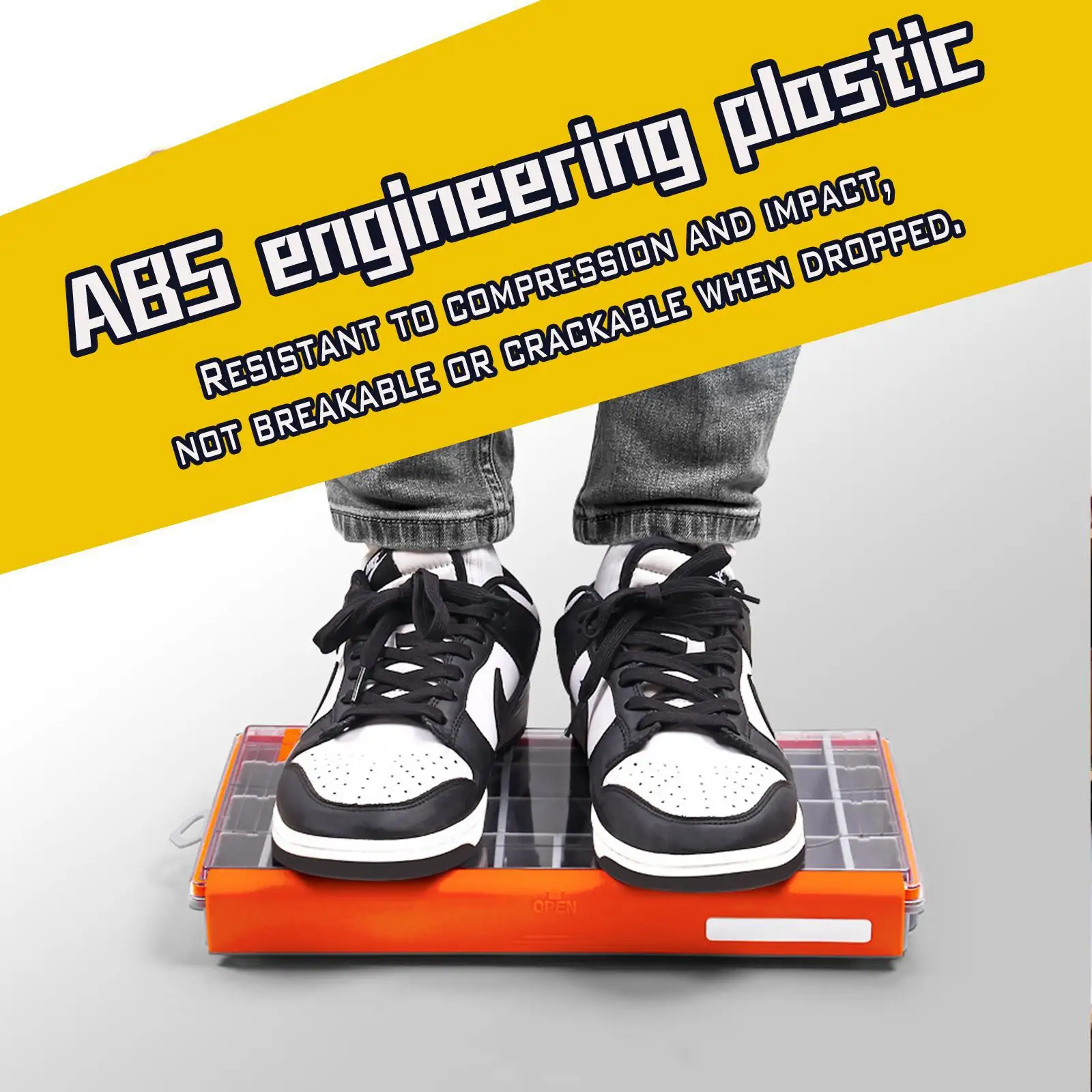 Caja de aparejos de pesca 3500 ​ ​   Caja sellada resistente a la humedad y a prueba de herrumbre, caja divisora ajustable para cebo falso Jigging Minnow Vib - imagen 5