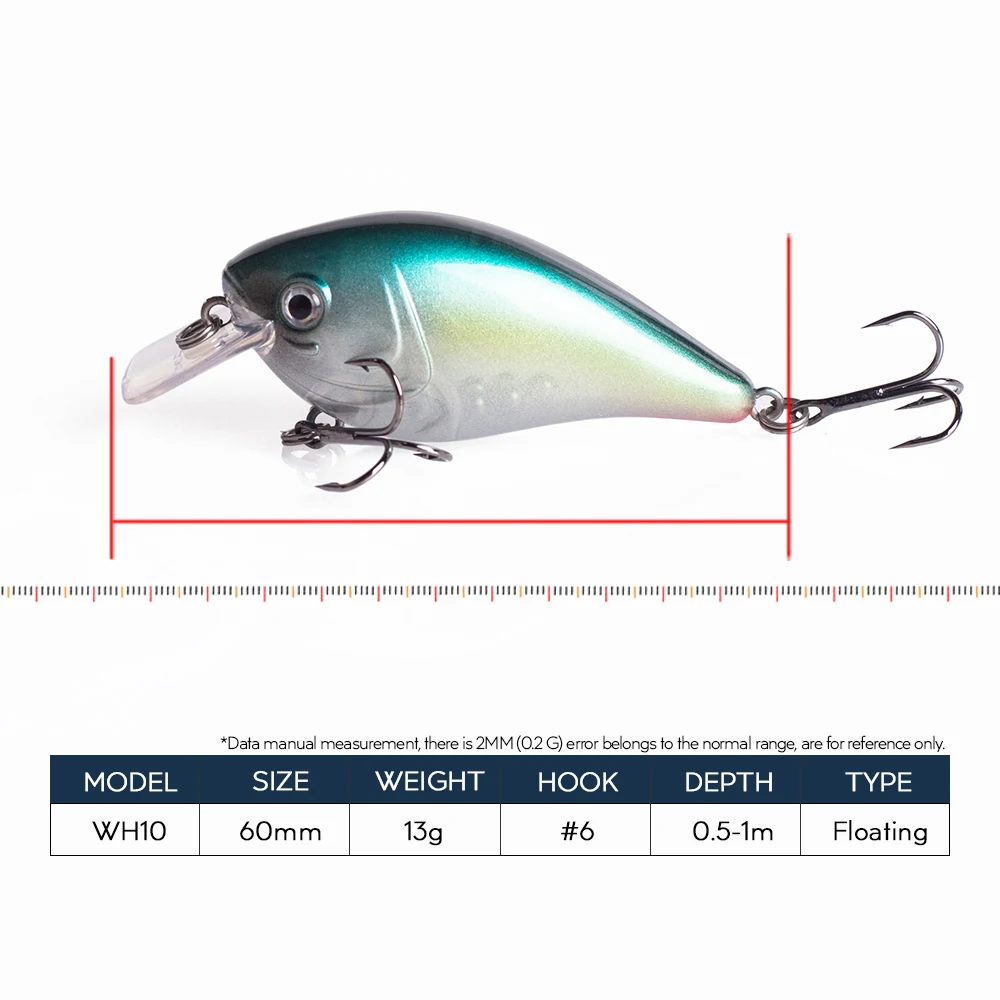 Hanlin Crankbait Flotante para Lubina y Lucio en Agua Dulce - imagen 4