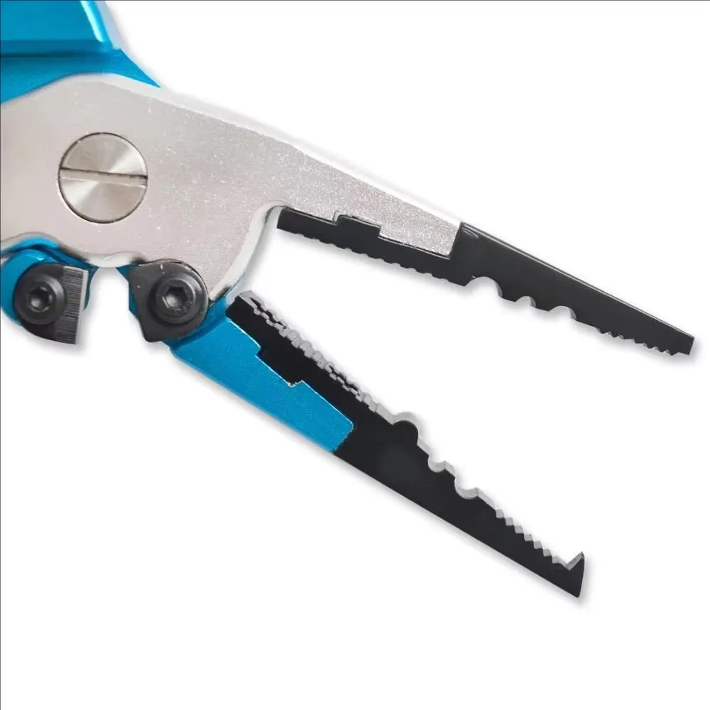 Alicates de pesca de aluminio, removedor de anzuelos de agarre, corte de línea trenzada y anillo dividido, equipo de peso para peces - imagen 5