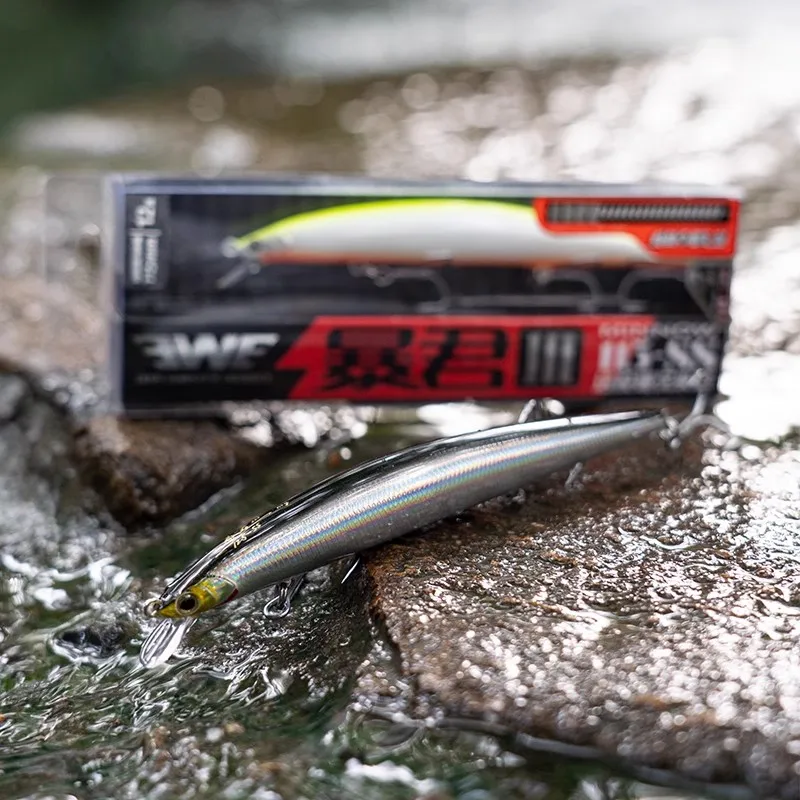 2025 nuevo EWE Tyrant III súper largo tiro lento hundimiento Minnow señuelo de pesca 12g/15.5g/22g/25g Isca Artificial Wobbler cebo falso - imagen 4