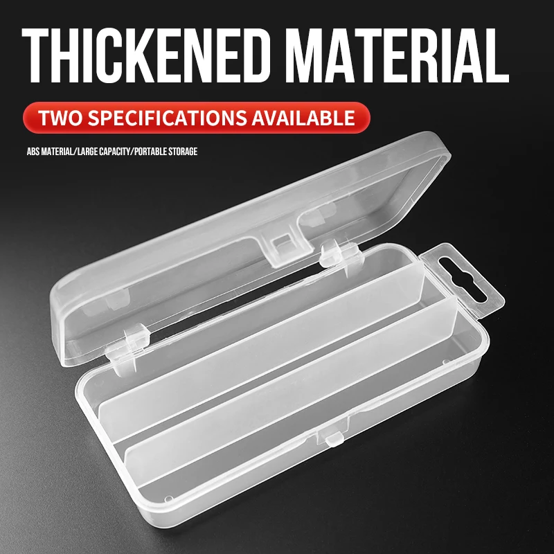 TAIYU-Mini caja de aparejos de pesca con 3 compartimentos, almacenamiento de 13cm y 17,5 cm, cebos con señuelo, señuelo tipo lápiz para pececillos, caja de pesca de alta calidad - imagen 4