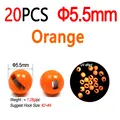 20pcs 5.5mm Orange