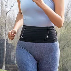 Bolsa de gimnasio con cinturón para correr, riñonera Invisible delgada de gran capacidad para correr maratón, bolsa fina multifunción para teléfono deportivo para hombres y mujeres