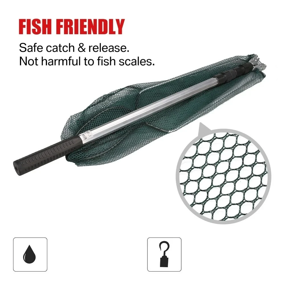 Salabardo telescópico de acero inoxidable – Plegable para pesca de carpa - imagen 5