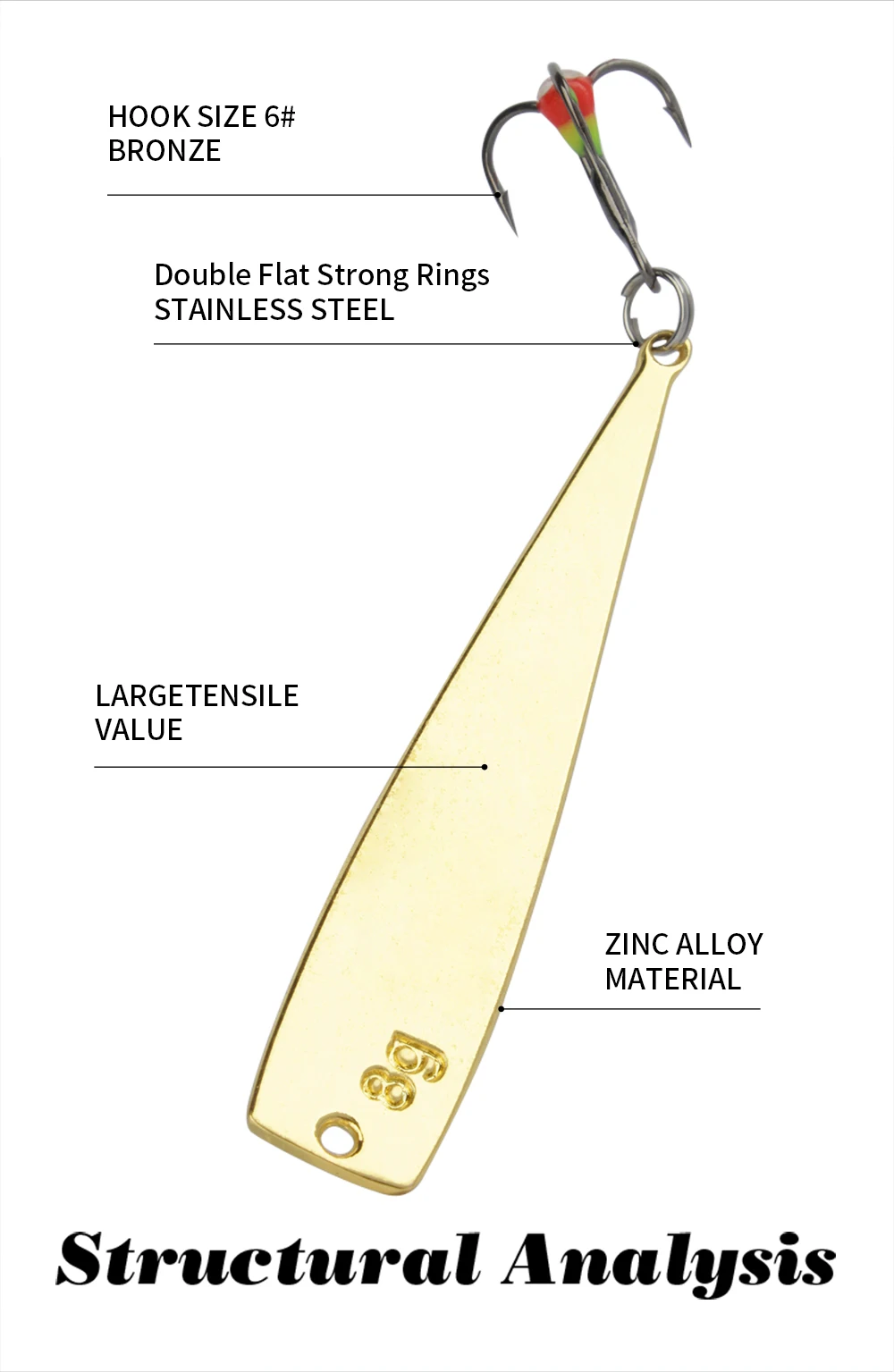 Mejore su experiencia de pesca con este gancho duradero y versátil