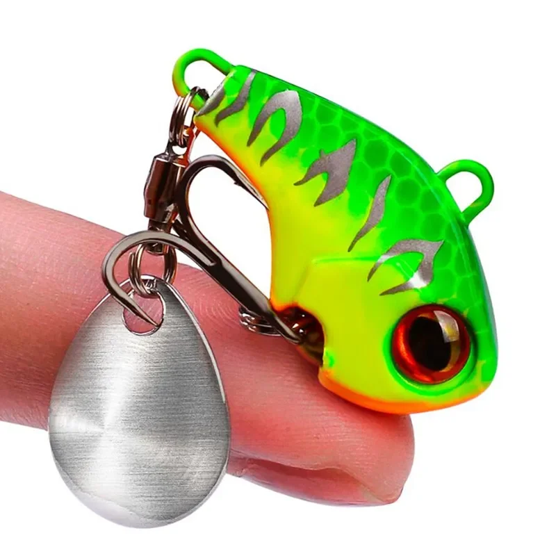 Señuelos giratorios de Metal para pesca, cebo giratorio VIB con vibración, cuchara, 6g, Jigs, trucha, aparejos duros de pesca de carpa, 1 ud. - imagen 3