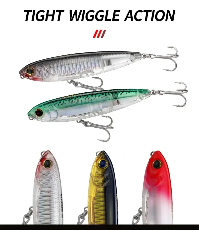 Señuelos de Pesca de lápiz de superficie, cebo duro Artificial, Swimbait flotante, Wobbler, trucha, lubina, 100mm, 17,5g - imagen 5