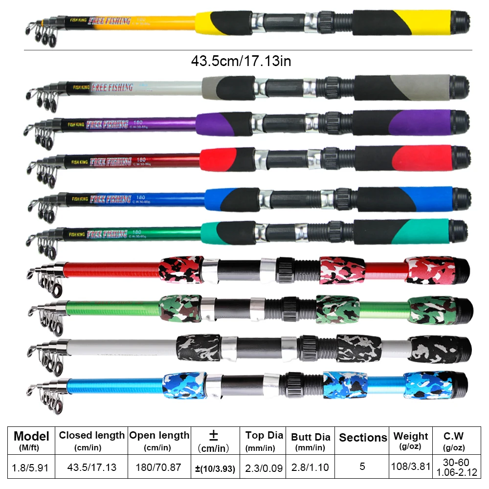 NGB-caña de pescar de 1,8 M, Kits completos de fibra de carbono, cebos de carrete giratorio, señuelo, juego de accesorios para pesca de carpa - imagen 3