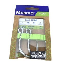 Mustad Kaiju 5X anzuelos en línea para pesca de juego grande