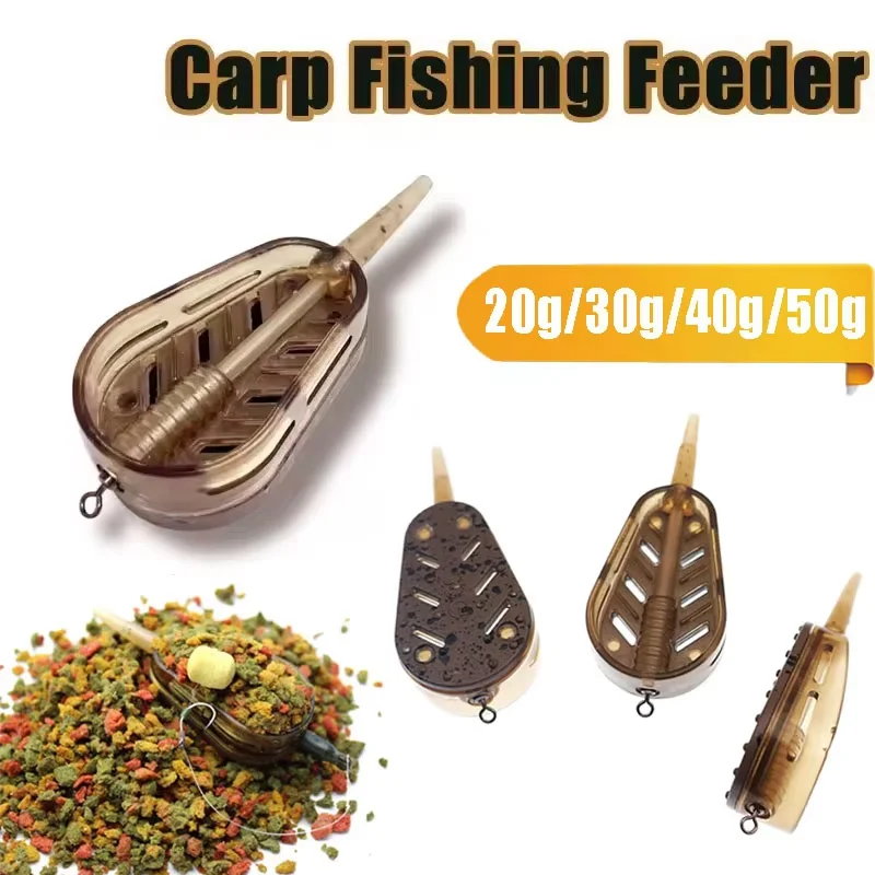 Set 3 comederos para carpa – Lances largos y desmontaje rápido