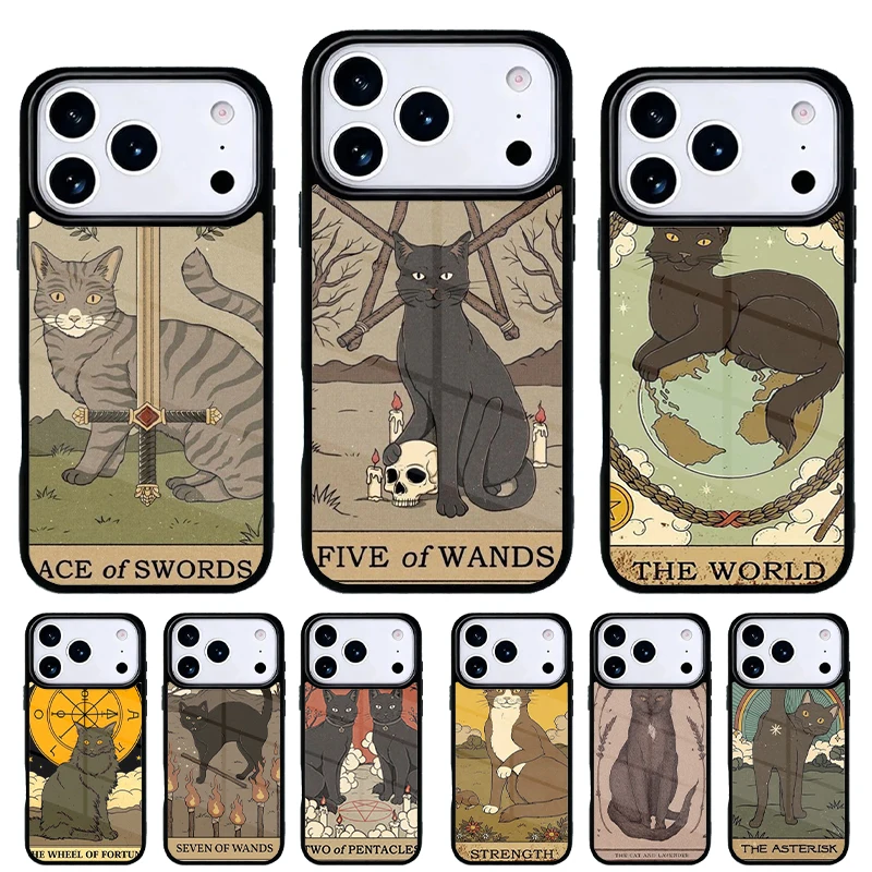 Funda iPhone con gato del Tarot La Emperatriz