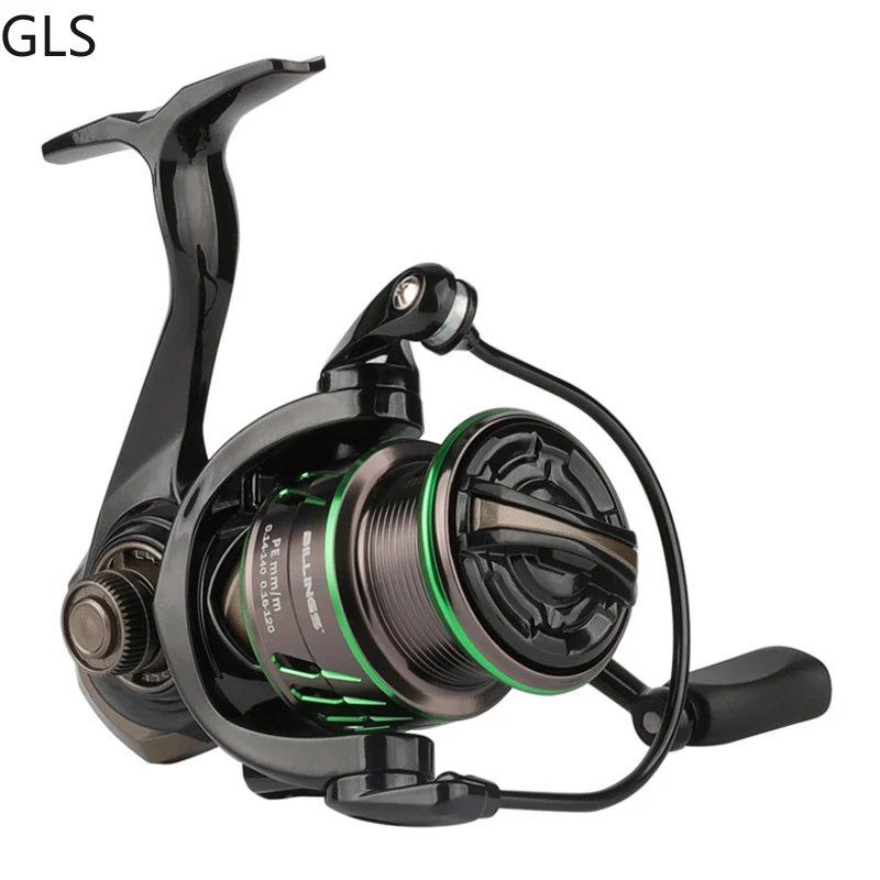 Nueva rueda de pesca de agarre suave 6 + 1BB serie 1500 2500 6,4:1 relación de engranaje carrete de pesca giratorio de lubina de agua salada - imagen 3
