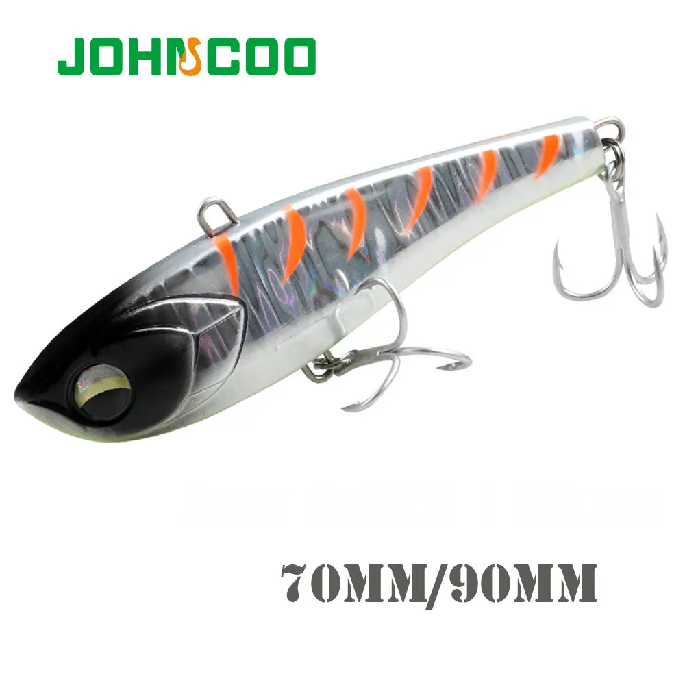 JOHNCOO Señuelo Vibración VIB 70/90mm Invierno para Lucio