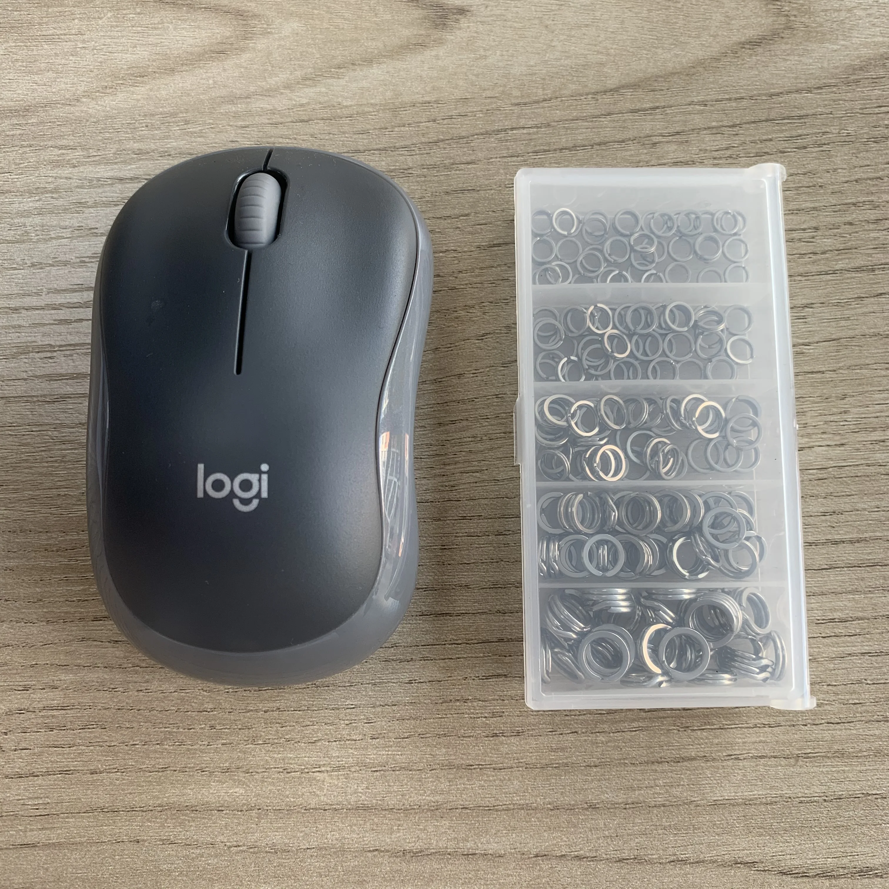 OBSESSION HT001 anillo dividido plano 200 Uds caja de pesca de acero inoxidable anillos divididos planos de doble bucle para accesorios de pesca con cebo - imagen 4