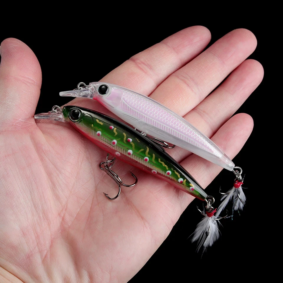 WALK FISH señuelo de pesca flotante, cebo Artificial duro, 80MM, 7G, Wobblers, trucha de agua dulce, Lucio, carpa, Swimbait, aparejos Jerkbait - imagen 5