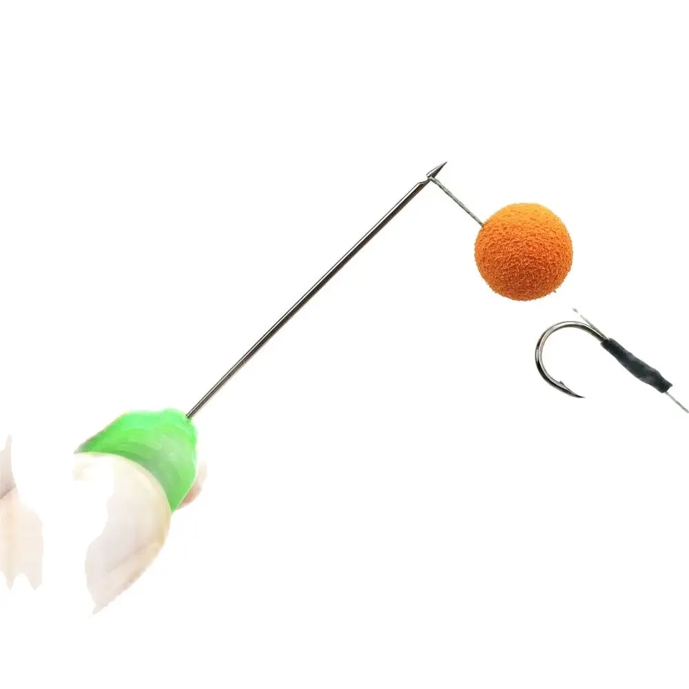 4x agujas de cebo para pesca de carpa, agujas de empalme, tijeras extractoras de nudos, Boilies Pop Up, maíz, Tigre, tuerca, Chod, aparejos para el cabello, herramientas de fabricación - imagen 3