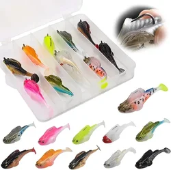 Señuelo de pesca Goture, cebo blando, plantilla con caja, 7g, 10g, 14g, Swimbait Wobblers, Lucio, sábalo para pesca, perca, pescado de agua salada
