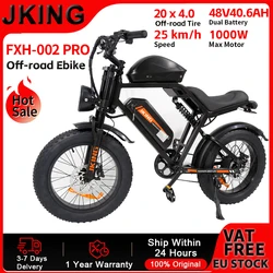 Bicicleta Eléctrica JKING FXH-002 Pro – Doble batería y motor 1000W