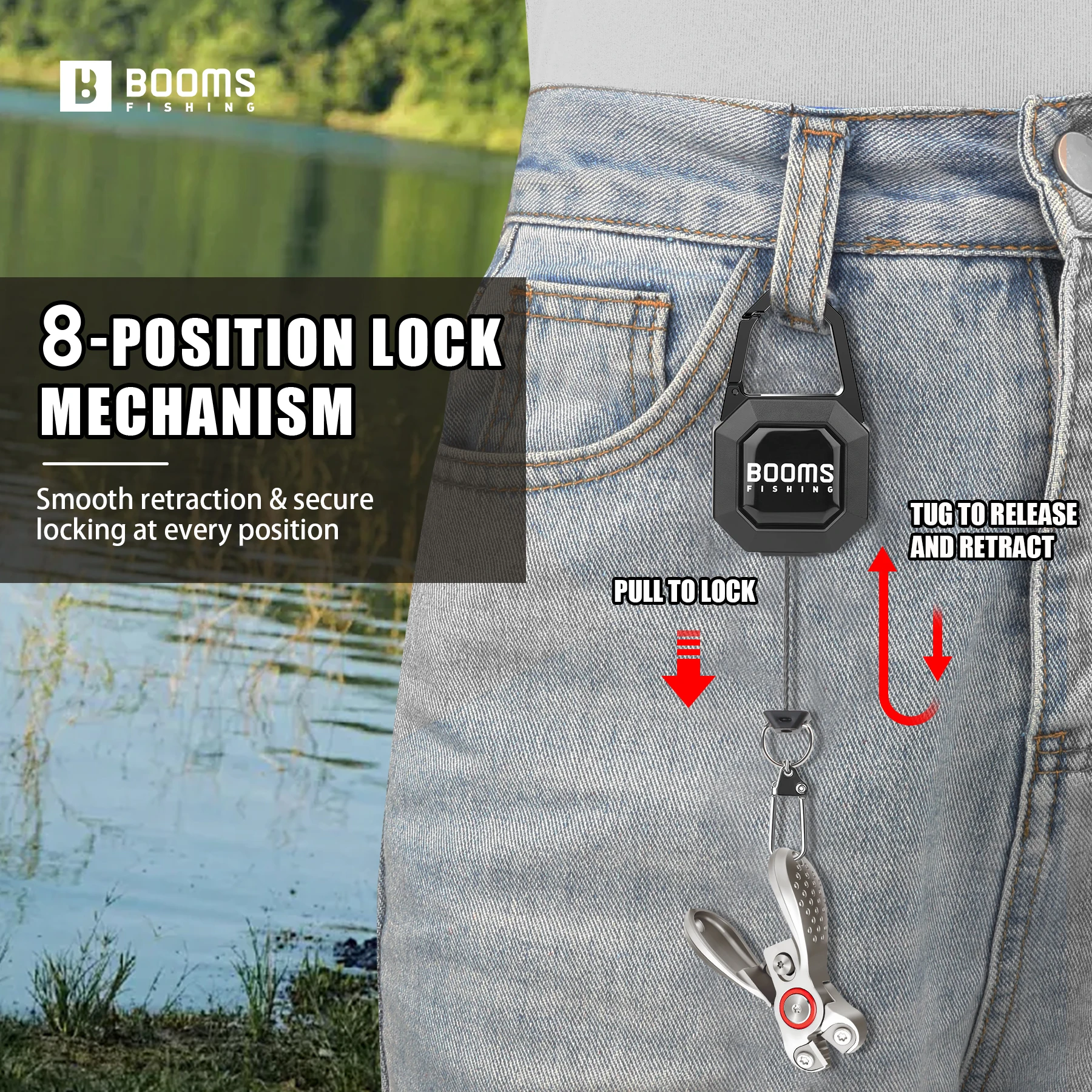 Booms pesca LC1 cortador de línea de pesca portátil Mini tijeras de línea trenzada de acero inoxidable herramienta pequeña de cortadores de líneas Mono y fluoro - imagen 5