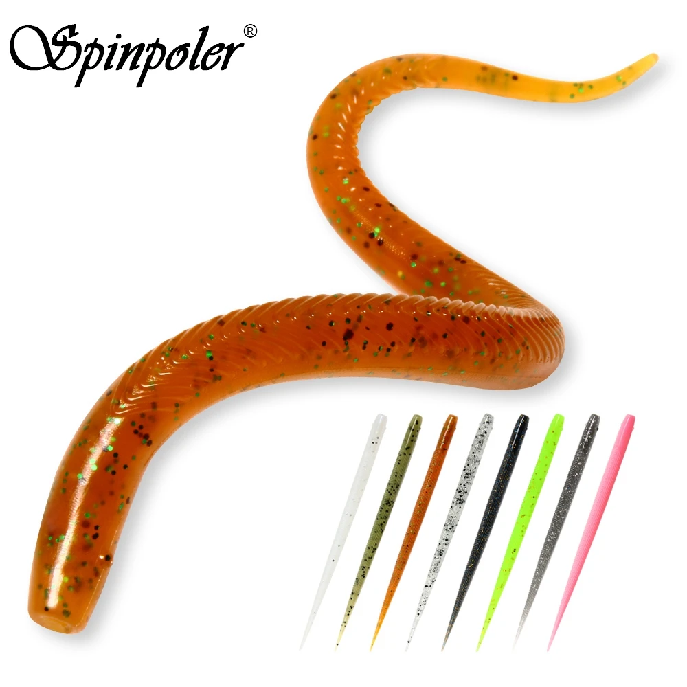 Spinpoler Señuelo Swimbait Jig – Gusano Suave Cola de Palo