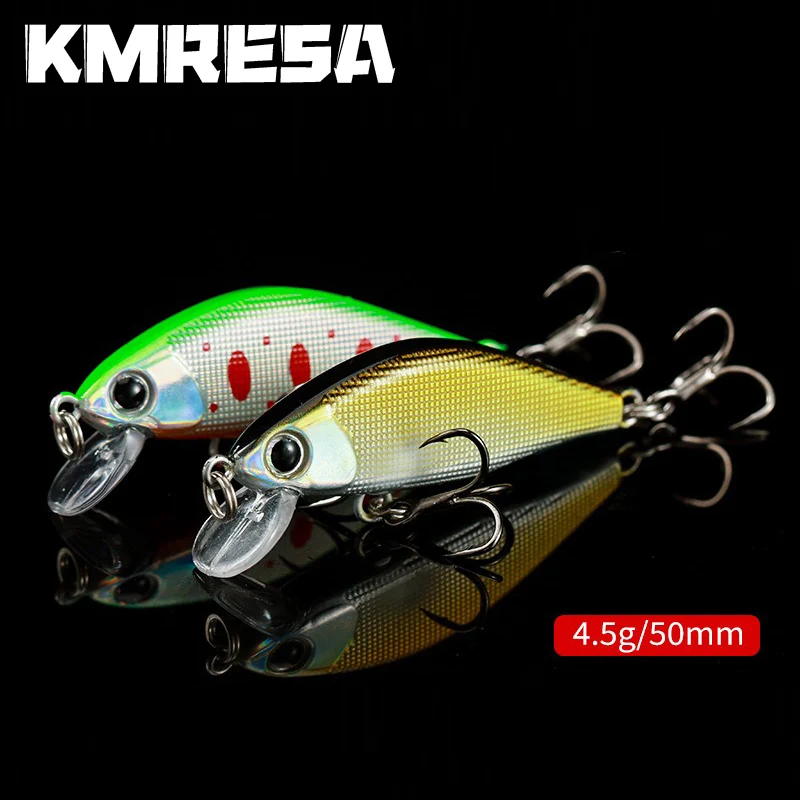Mini 50mm 4,5G Señuelos de pesca de pececillo que se hunden Jerkbaits cebo Artificial Wobbler señuelo para trucha lubina carpa Japón