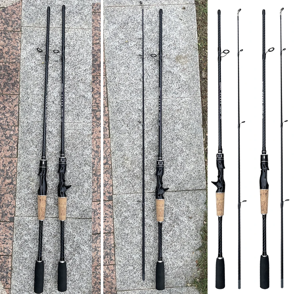 Combo de caña de pescar ultraligera, señuelo W.T, 8-25g, Spinning Jigging Pole 18 + 1BB, carrete de Baitcasting con Kits de línea, 1,65 M/1,8 M - imagen 5