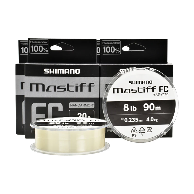 SHIMANO Mastiff FC línea de pesca de fibra de Color transparente, fluorocarbono, 100% Original - imagen 4