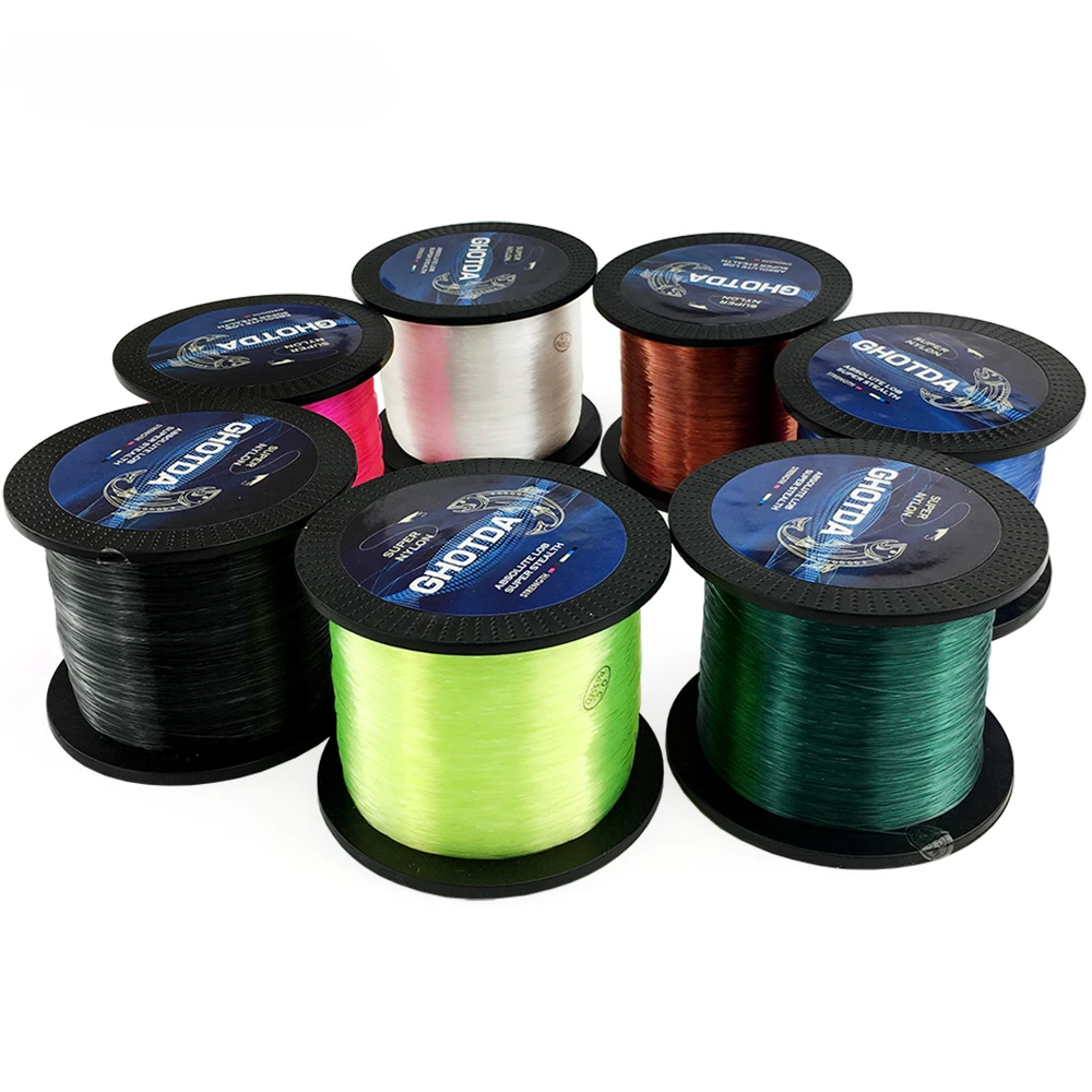 Sedal de pesca de nailon Invisible, hilo de pesca con revestimiento de fluorocarbono de 0.145-0,50mm, monofilamento superfuerte de 3,4 m, 1000-28,6 LB - imagen 4