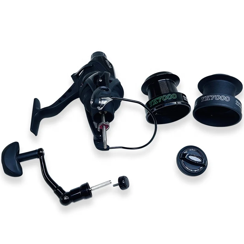 TAKEDO 5000S - 8000S carrete de pesca de carpa carretes de Surfcasting 4,9:1 carrete de Metal pesca en agua salada Surf Feed ruedas giratorias HS01 - imagen 5