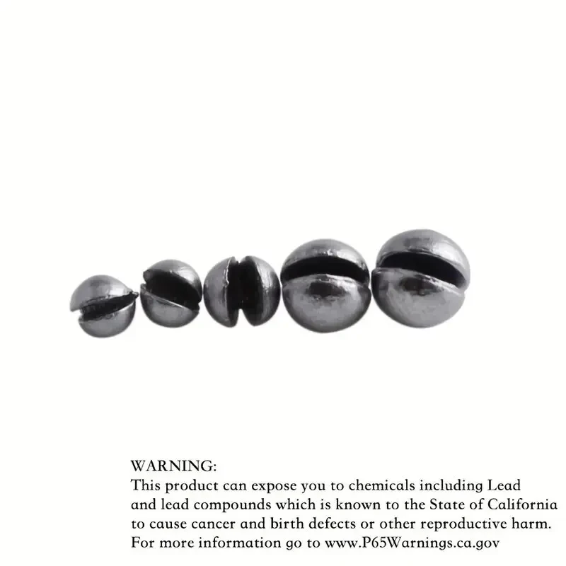 Plomo de pesca de plomo Premium, 205 Uds., con práctica caja de almacenamiento, 5 tamaños redondos para un lanzamiento preciso y una pesca en aguas profundas - imagen 3