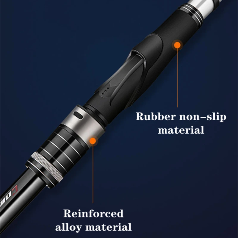 Caña de pescar de roca superdura, ultraligera, telescópica, de distancia, peso pesado, sección larga, equipo de Pesca - imagen 3