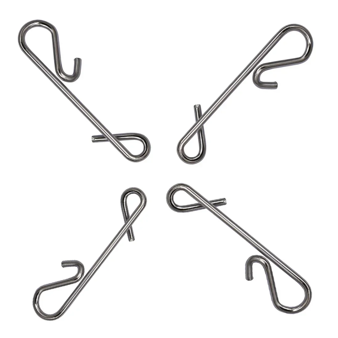 50 unids/caja conectores trenzados sin nudos barril giratorio accesorio herramienta de pesca Kit de señuelo