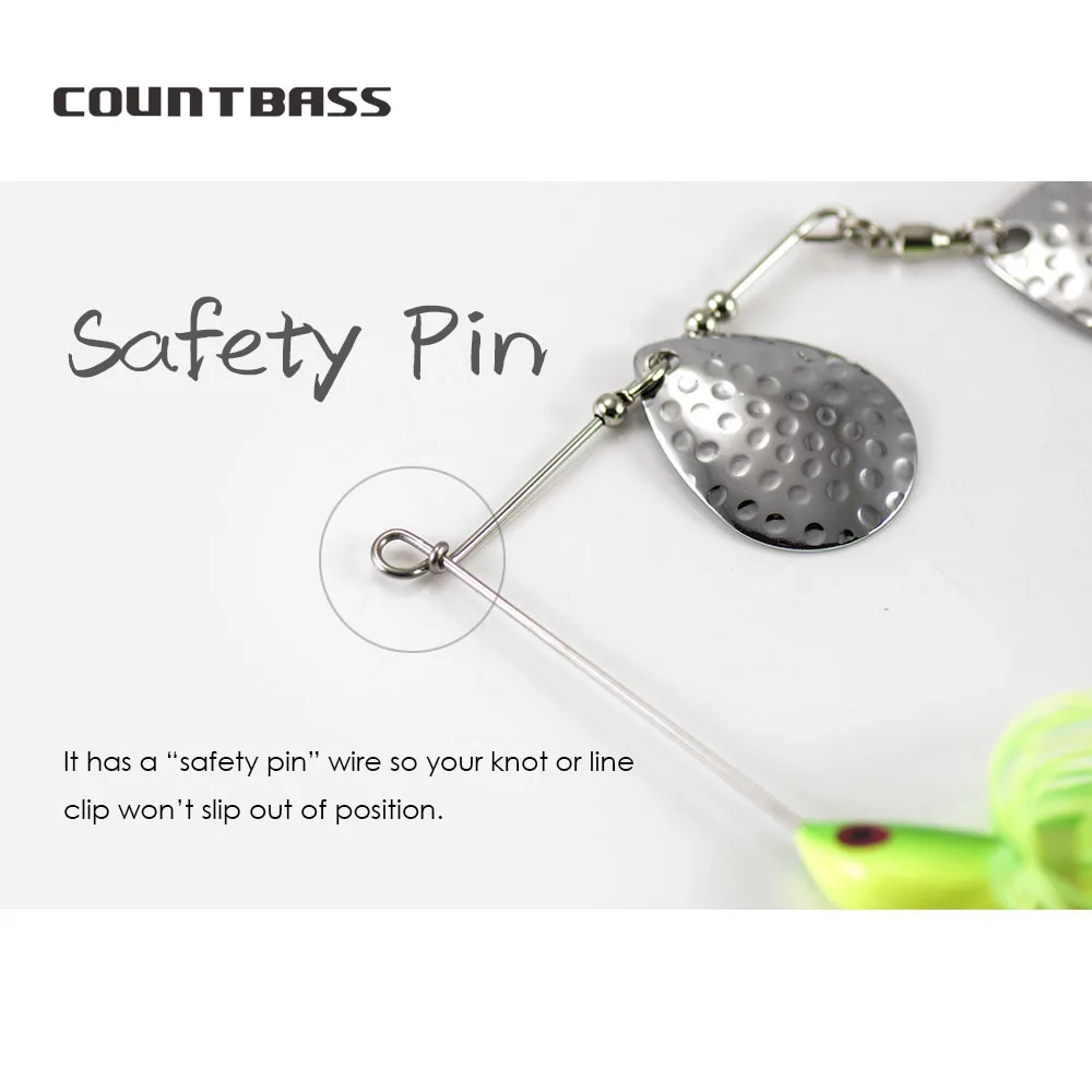 COUNTBASS-cebos de pesca con gancho VMC 9255, cebos de alambre con faldas de silicona, 1/4oz, 3/8oz - imagen 4