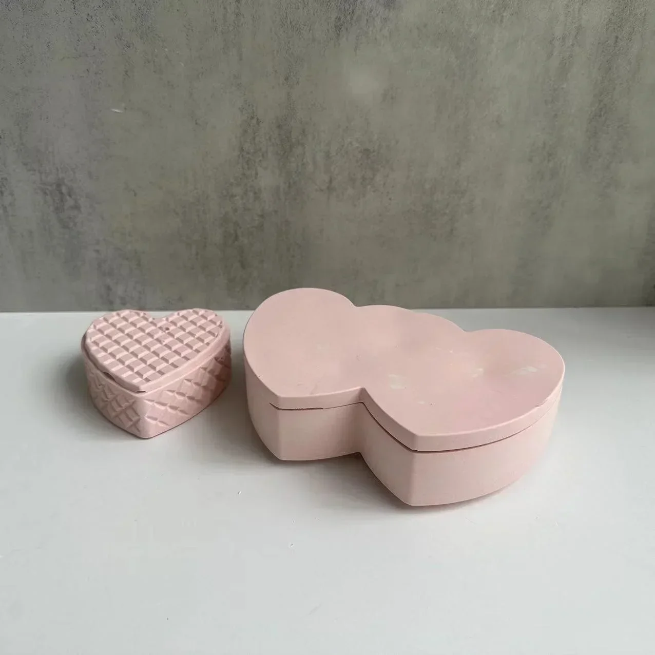 Caja de almacenamiento en forma de corazón, molde de yeso, caja de almacenamiento de joyería de resina epoxi 3D, molde de silicona para olla, caja de vela de yeso, molde de resina - imagen 3