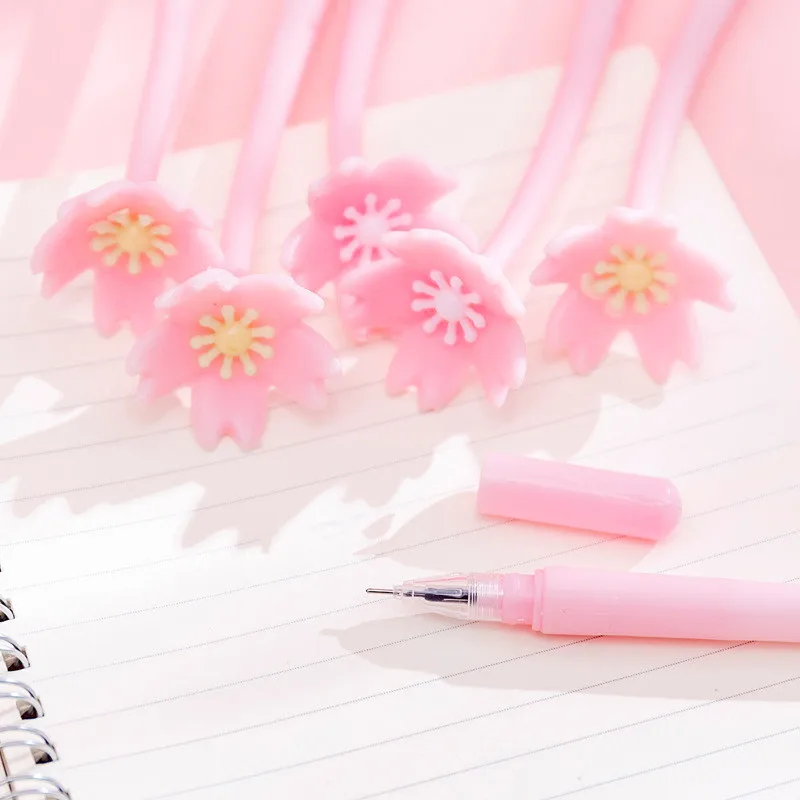 Bolígrafos Sakura Rosa – Diseño Flor Japonesa para Escuela y Oficina