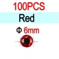 6mm Red 100pcs