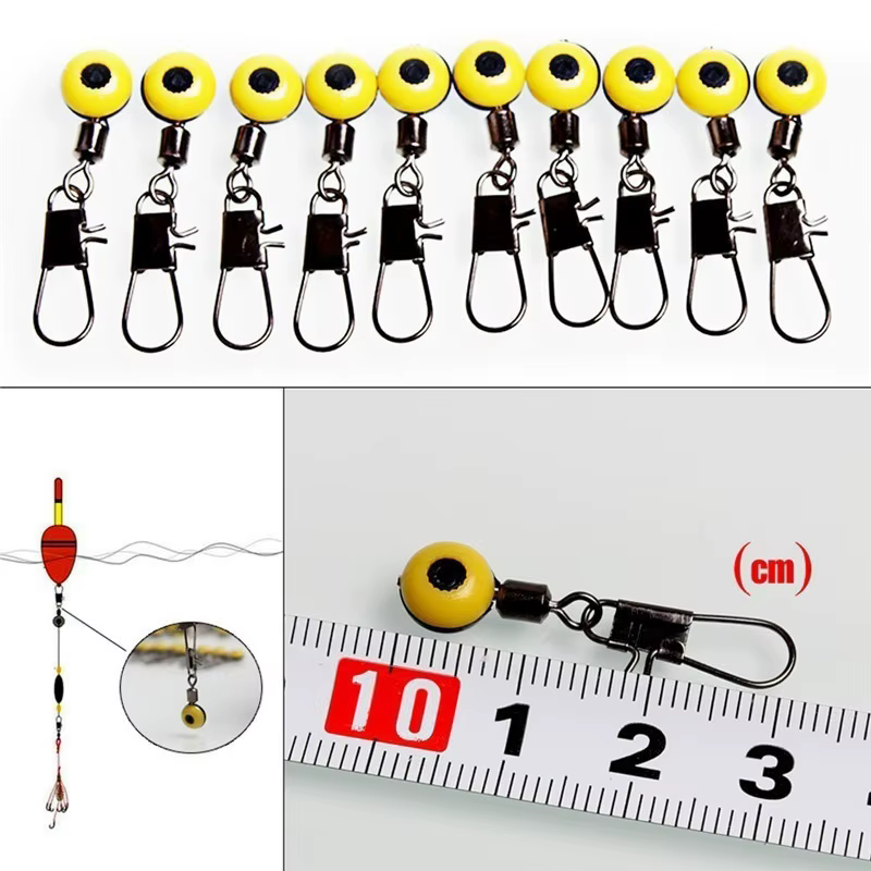 30 unids/set flotador de pesca Bobber detiene conectores de frijoles espaciales herramientas de pesca de agua salada de mar equipo de Metal de plástico nuevo juego - imagen 5