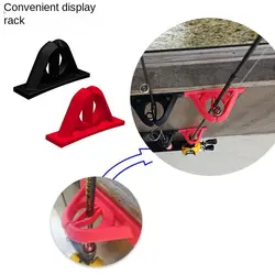 Soporte de plástico para caña de pescar, estante de fijación de silicona, estante de exhibición para caña de pescar, aparejos de caña de pescar suaves de alta resistencia, 2 uds.